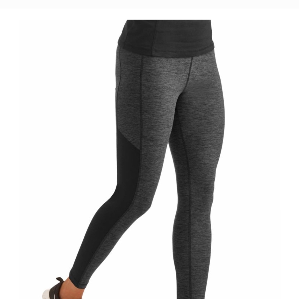 Danskin Women's Gray and Black Leggings Size 4/6